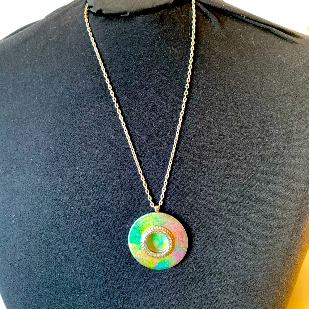 Handcrafted Alcohol Ink Pendant Necklace
